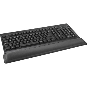 InLine® Keyboard with gel wrist rest, black, 464x60x23mm