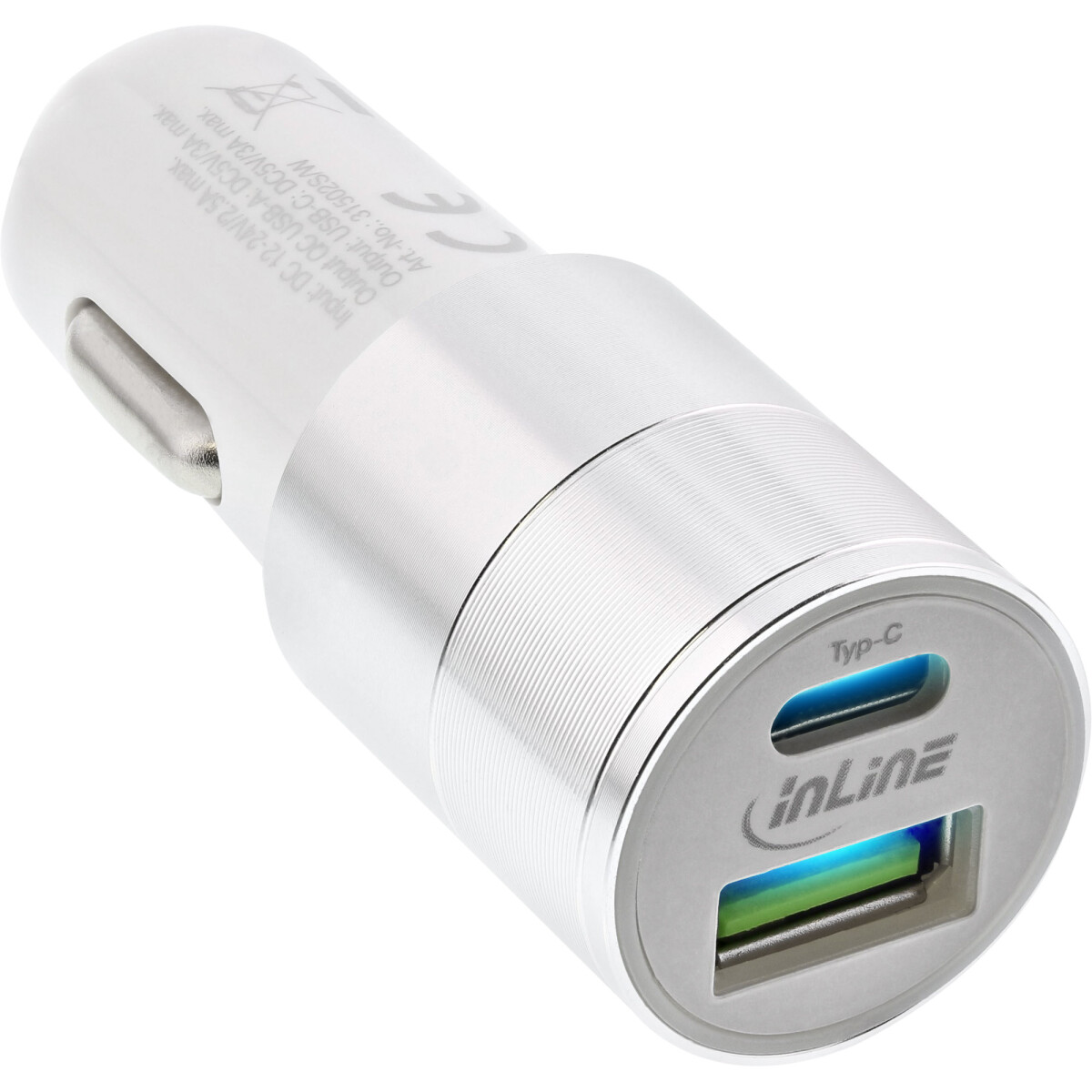 InLine® USB car charger power-adaptor Quick Charge...