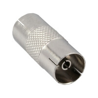 InLine® Antenne Koaxial Verbinder Kupplung / Kupplung, Metall, 10er Pack