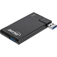 InLine® 180 Twist Hub USB 3.0, 4 Port, drehbar, schwarz