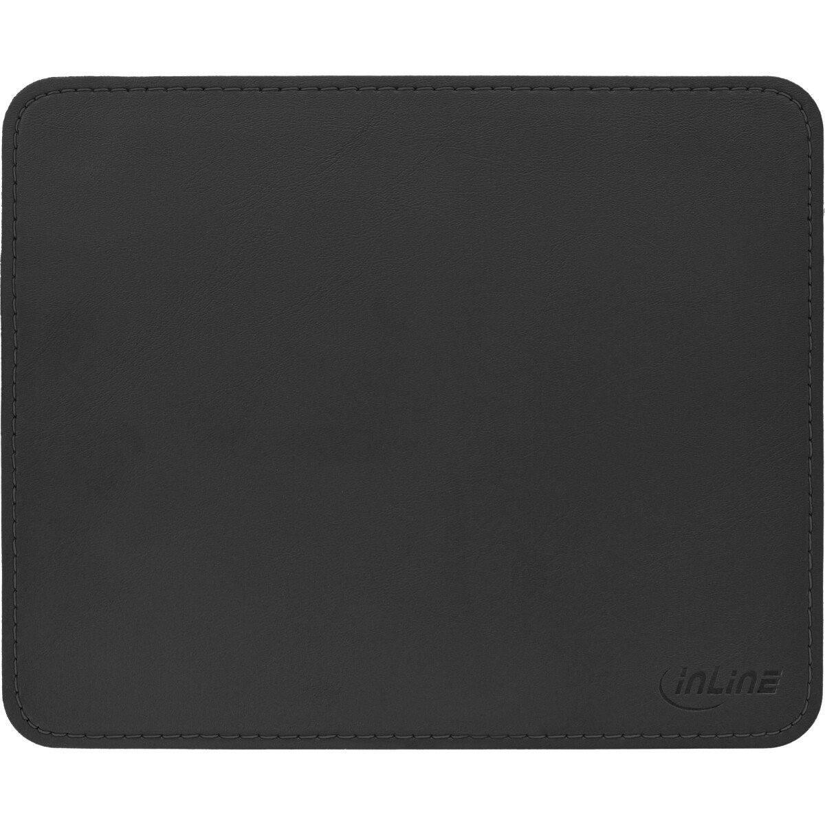InLine® Mouse pad Premium PU Leather black, 255x220x3mm