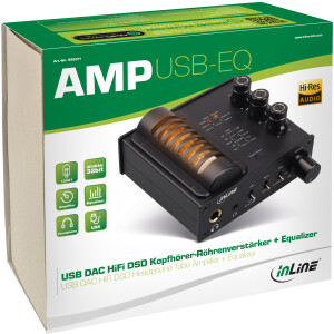 InLine® AmpUSB-EQ, Hi-Res AUDIO HiFi DSD USB Audio DAC