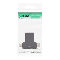 InLine® USB 3.1/2.0 T-Adapter, USB-C Stecker oder Micro-USB an A Buchse