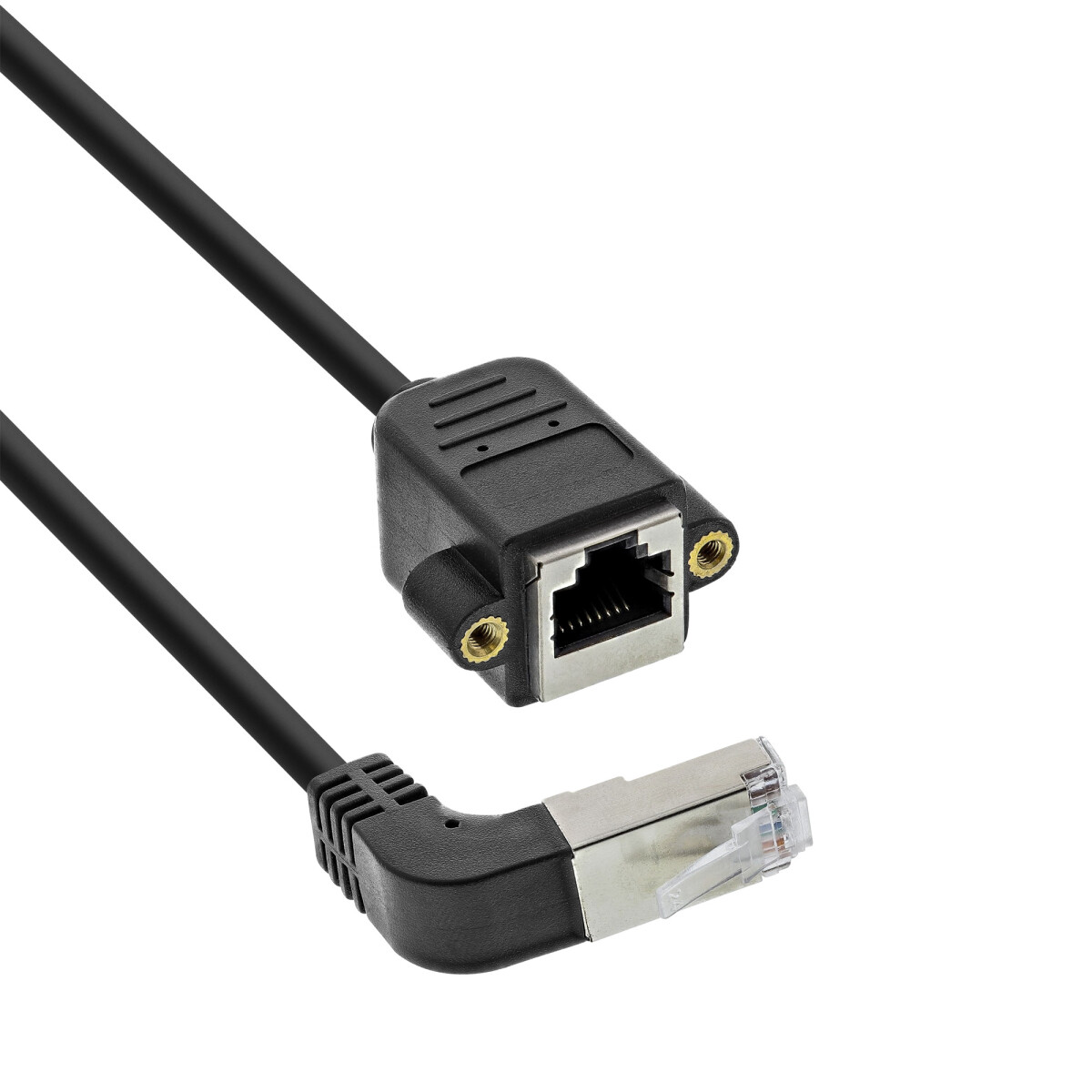 InLine® Patch cable extension with latch, SF/UTP,...