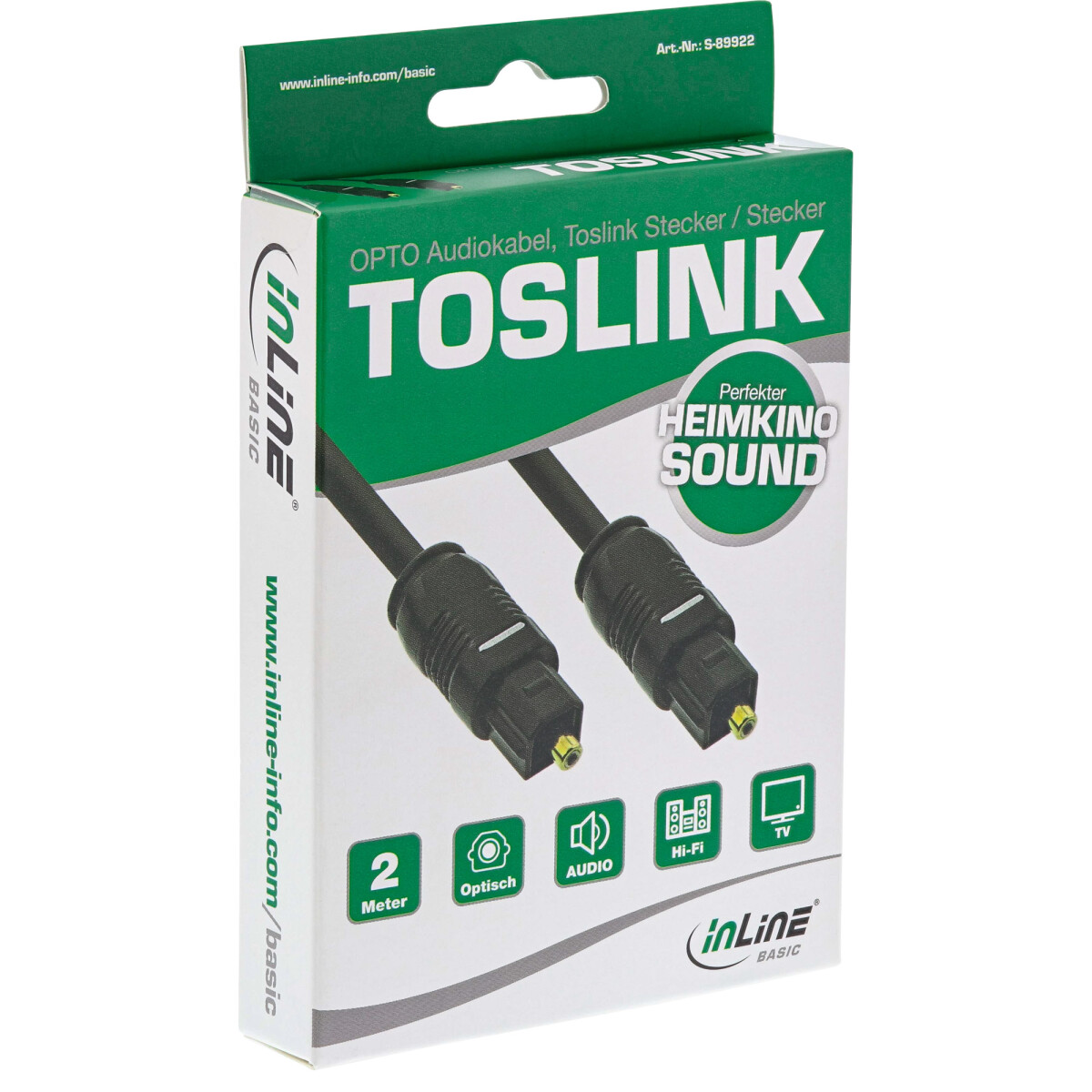 InLine® Basic OPTO Audiokabel, Toslink Stecker /...