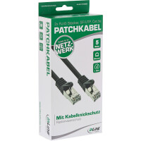 InLine® Basic Patchkabel, SF/UTP, Cat.5e, schwarz, 5m