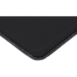 InLine® mouse pad with wrist-rest, textile, black