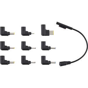 InLine® Quick Charge 3.0 USB Notebook-Netzteil, Ladegerät, 4x USB A + USB Typ-C, 80W, schwarz