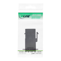 InLine® USB 3.1 Keystone Snap-In Einsatz, USB-A Buchse / Buchse, schwarz