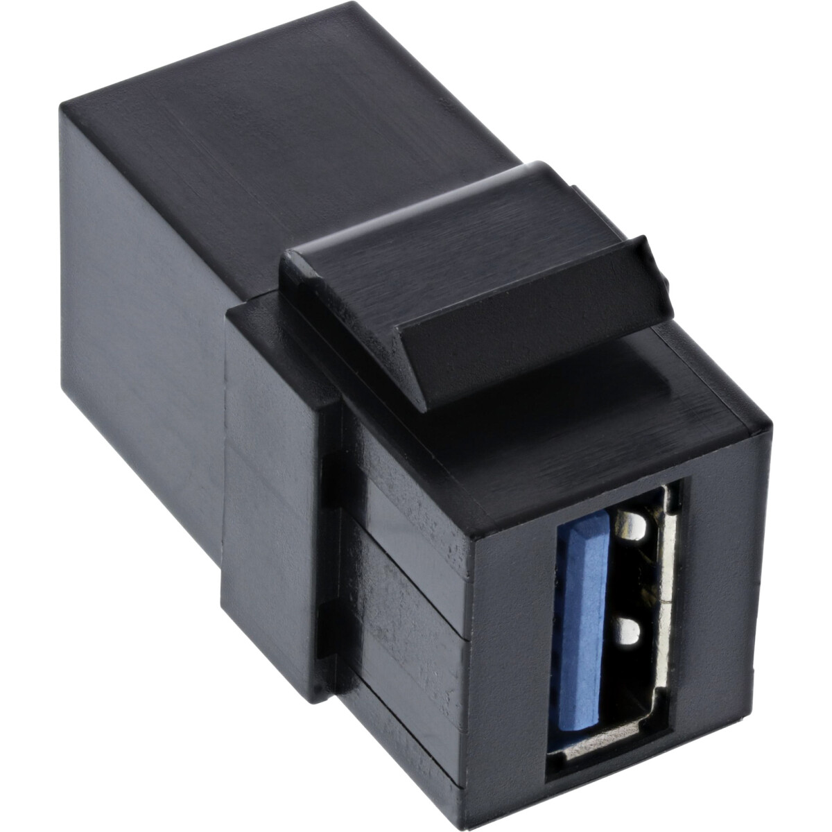 InLine® USB 3.1 Snap-In module, USB-A F/F, 90°...