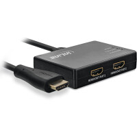 InLine® Cable Splitter HDMI 2-port, 4K/60Hz, with USB power cable, 0.5m