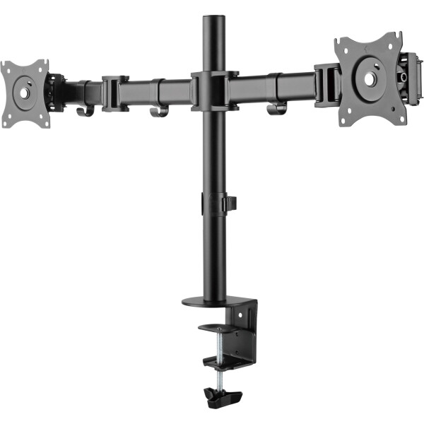 InLine® Desktop bracket, for 2x TFT/LCD/LED up to 68cm (27") max. 2x8 kg