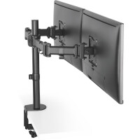 InLine® Desktop bracket, for 2x TFT/LCD/LED up to 68cm (27") max. 2x8 kg