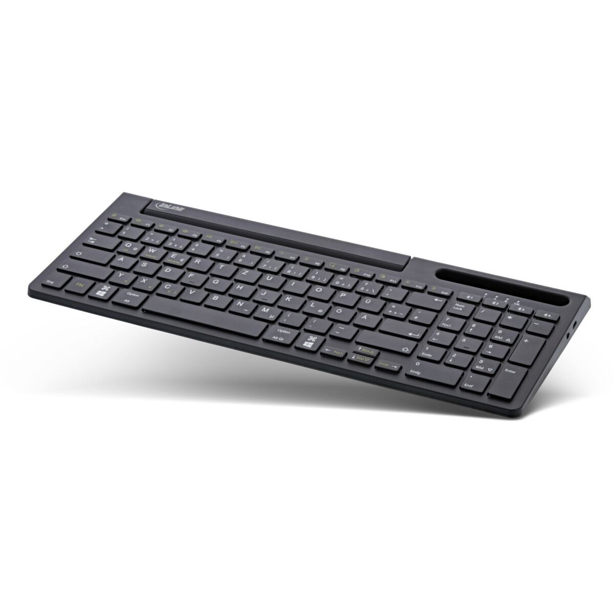 InLine® Bluetooth Alu Keyboard with Number Pad, for 4...