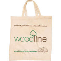 InLine® Canvas Carrying Bag, "woodline" nature, 42x12x38cm, with handle