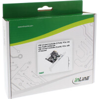 InLine® Schnittstellenkarte, 2x USB 3.0, PCIe, inkl. Low-Profile Slotblech