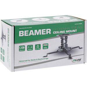 InLine® Basic Beamer Deckenhalterung, 15cm, max. 13,5kg