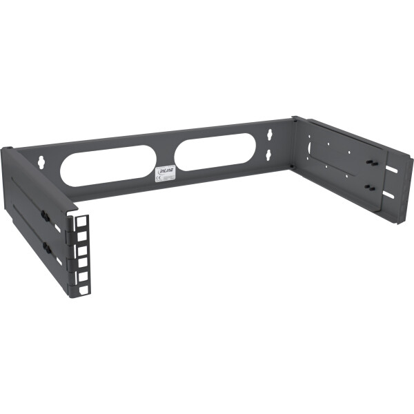 InLine® 19" foldable rack, 2U, 24-40cm depth, black