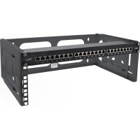 InLine® 19" Rack zur Wandmontage, 4HE, 24-40cm Tiefe, schwarz