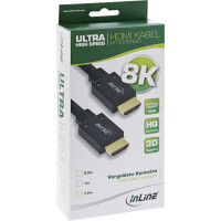 InLine® HDMI Kabel, Ultra High Speed HDMI Kabel, 8K4K, Stecker / Stecker, 1,5m