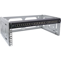 InLine® 19" Rack zur Wandmontage, 4HE, 24-40cm Tiefe, grau