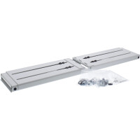 InLine® 19" foldable rack, 2U, 24-40cm depth, grey