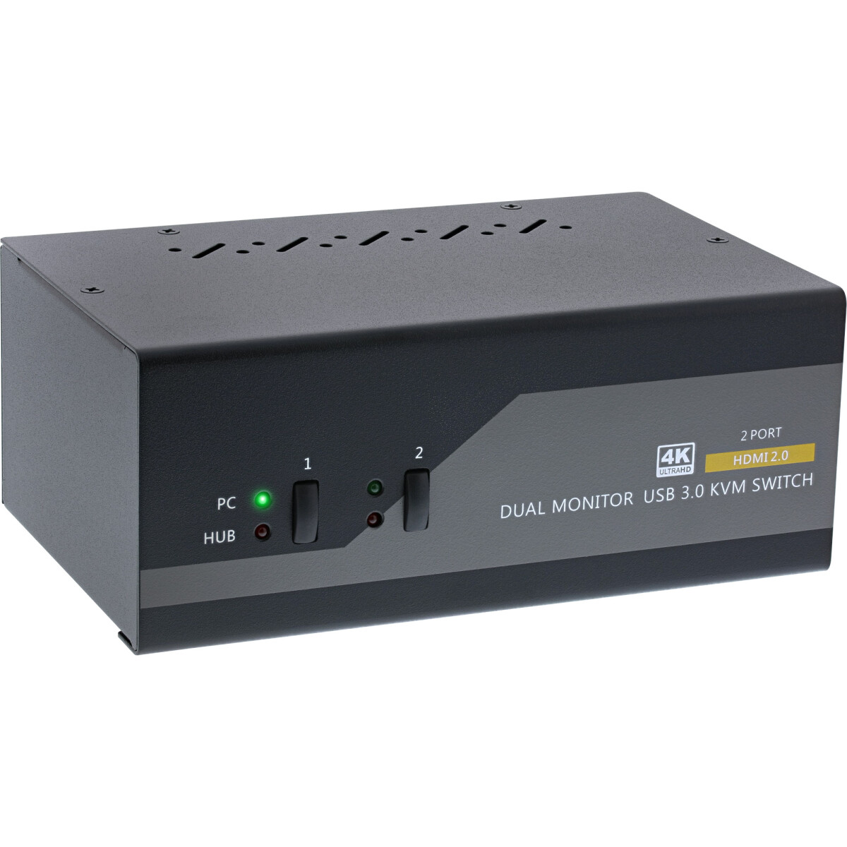 InLine® KVM Desktop Switch, 2-port, Dual Monitor,...