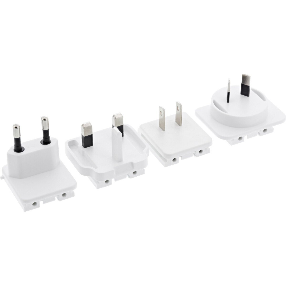 InLine® 4pcs. travel adapter plus for USB adapter...