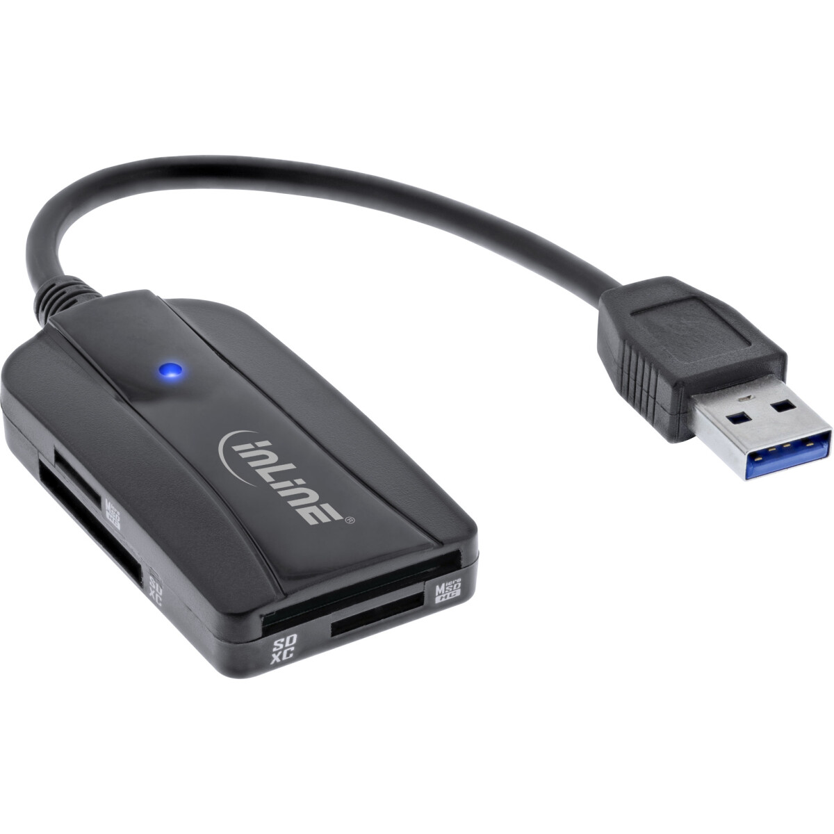 InLine® Card reader USB 3.1 USB-A, for SD/SDHC/SDXC,...