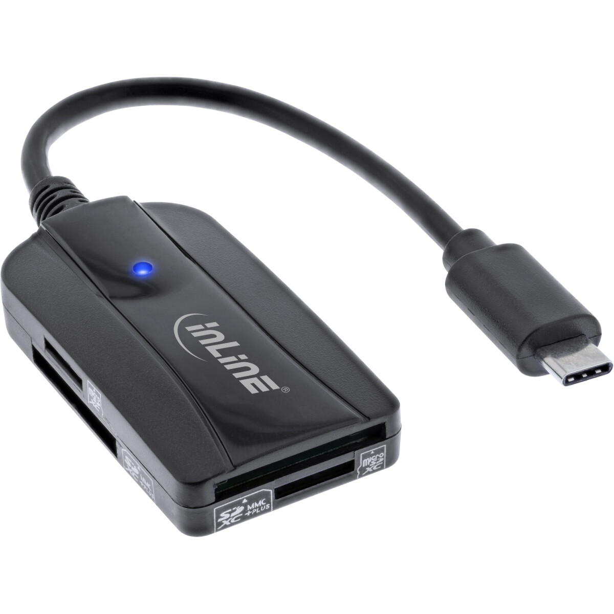 InLine® Card reader USB 3.1 USB-C, for SD/SDHC/SDXC,...