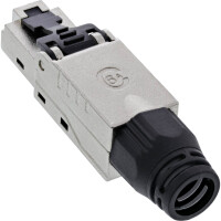 InLine® RJ45 Stecker Cat.6A 500MHz, feldkonfektionierbar, geschirmt, Schraubv.