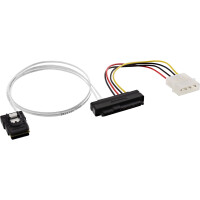 InLine® SAS Cable Mini SAS SFF-8087 to 1x SAS SFF-8482 + Power 0.75m