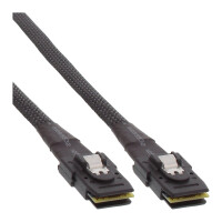 InLine® SAS Kabel int., Mini-SAS SFF-8087/Mini-SAS SFF-8087, m. Sideband, 0,75m