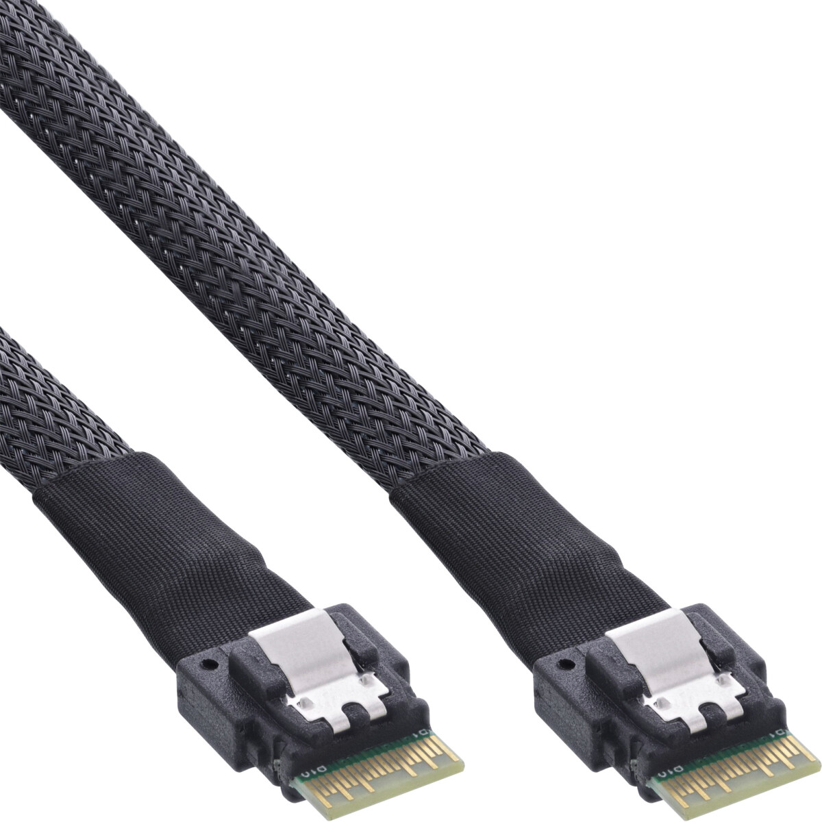 InLine® Slim SAS cable, SFF-8654 4i to SFF-8654 4i,...