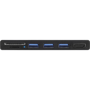 InLine® MultiHub, Surface Pro 4/5/6, 3x USB-A 3.2 Buchse, HDMI 4K, Cardreader