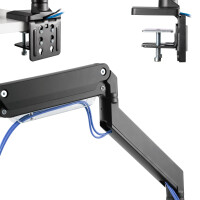 InLine® Tischhalterung mit Lifter+USB, beweglich, für 3 Monitore bis 69cm (27")