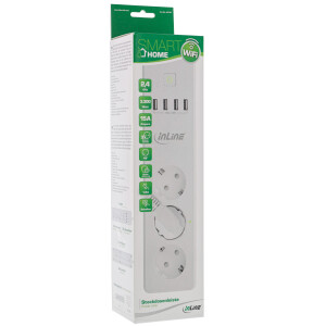 InLine® Smart Home power strip with USB