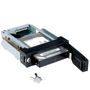 FANTEC MR-35SATA-A, 3,5" SATA HDD/SSD Wechselrahmen, schwarz, Anti-Vibration