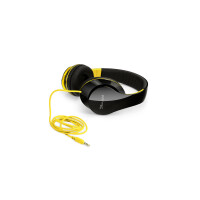 FANTEC SHP-250AJ-NY, headphones, stereo, 3.5mm jack, black/neon yellow