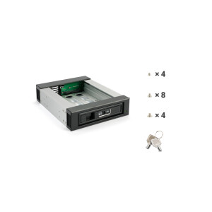 FANTEC BP-T3525, 3.5"/2.5" SATA & SAS HDD/SSD removable frame