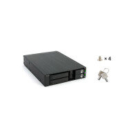 FANTEC MR-25DUAL, 2.5" SATA + SAS HDD/SSD removable frame, black