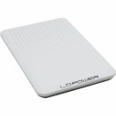 Case 6.35cm (2.5"), USB 2.0, Alu, LC-Power, LC-PRO-25WU, for SATA-HDD, white/chrome