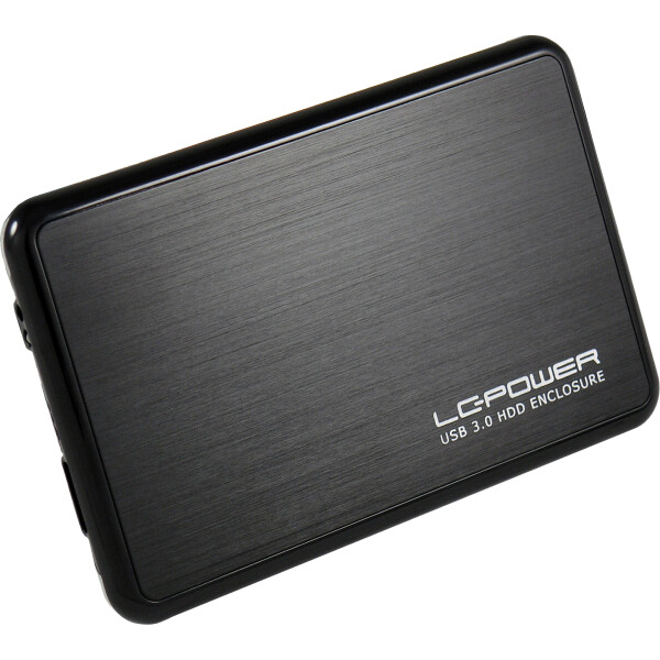 LC-Power LC-25BUB3, externes 2,5"-SATA-Gehäuse, USB 3.0, alu/schwarz