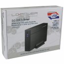 LC-Power LC-35U3-Sirius, externes 3,5"-SATA-Gehäuse, USB 3.0, Alu, schwarz