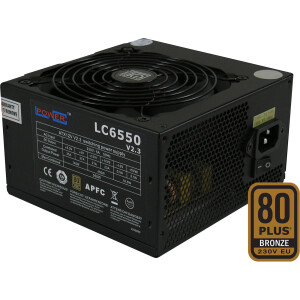 LC-Power LC6550 V2.3, ATX-Netzteil Super-Silent-Serie, 550W, 80+ BRONZE