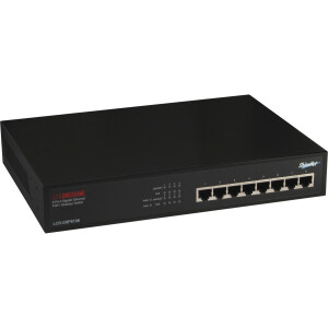 Gigabit Switch, 8-Port, Longshine LCS-GSP8108, Desktop, PoE+, fanless