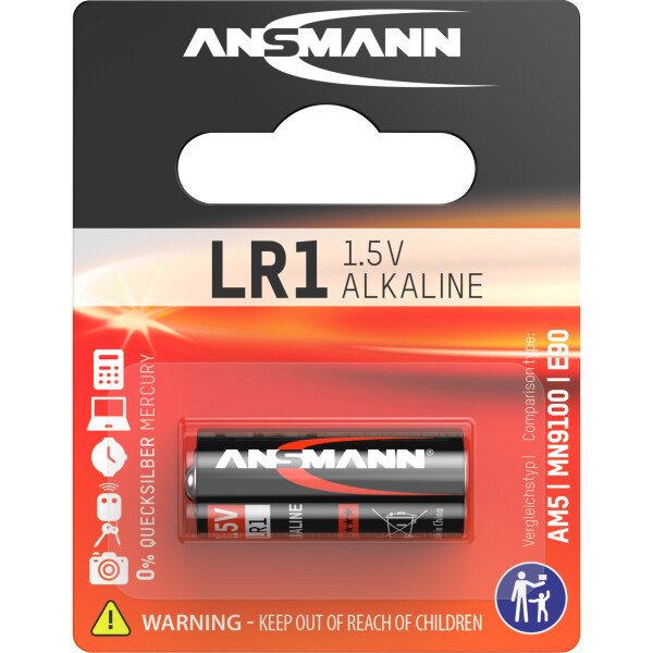 ANSMANN battery 1.5V alkaline type LR1 (5015453)