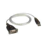 ATEN UC232A Konverter USB zu Seriell RS232 9pol Sub D Adapterkabel, 0,35m