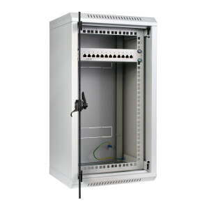 Triton RKA-10-AS4-CAX-X1 10"/19" Wandschrank Hybrid, Glastür, T=360mm, grau