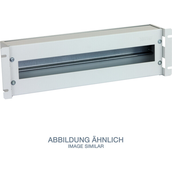 Triton RAC-JL-X02-A1 19" Schutzschalterleiste 3HE mit Hutschiene/Abdeckung, grau